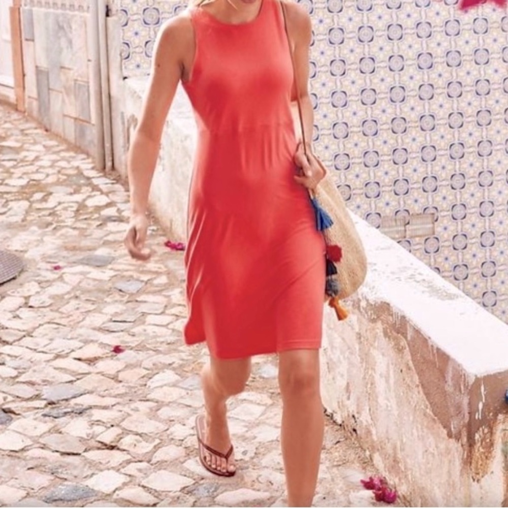 Athleta Coral Santorini High Neck Dress